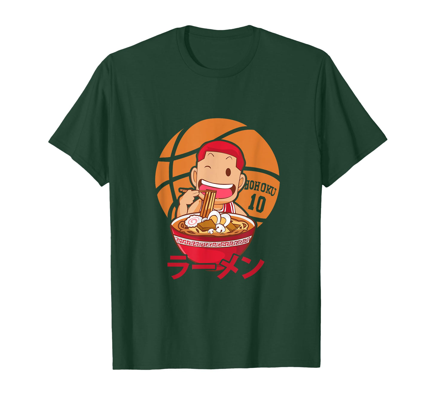 Anime Ramen Basketball T-Shirt