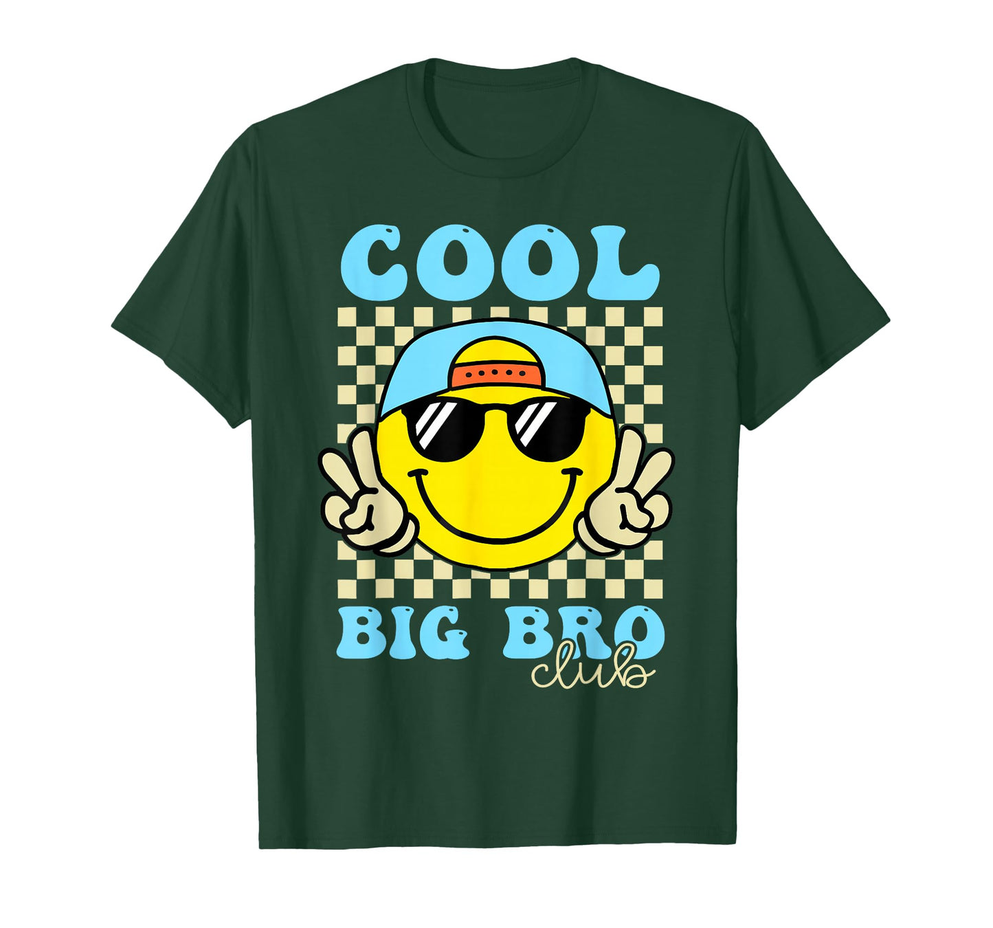 Groovy Cool Big Bro Club Retro Big Brother Family Matching T-Shirt