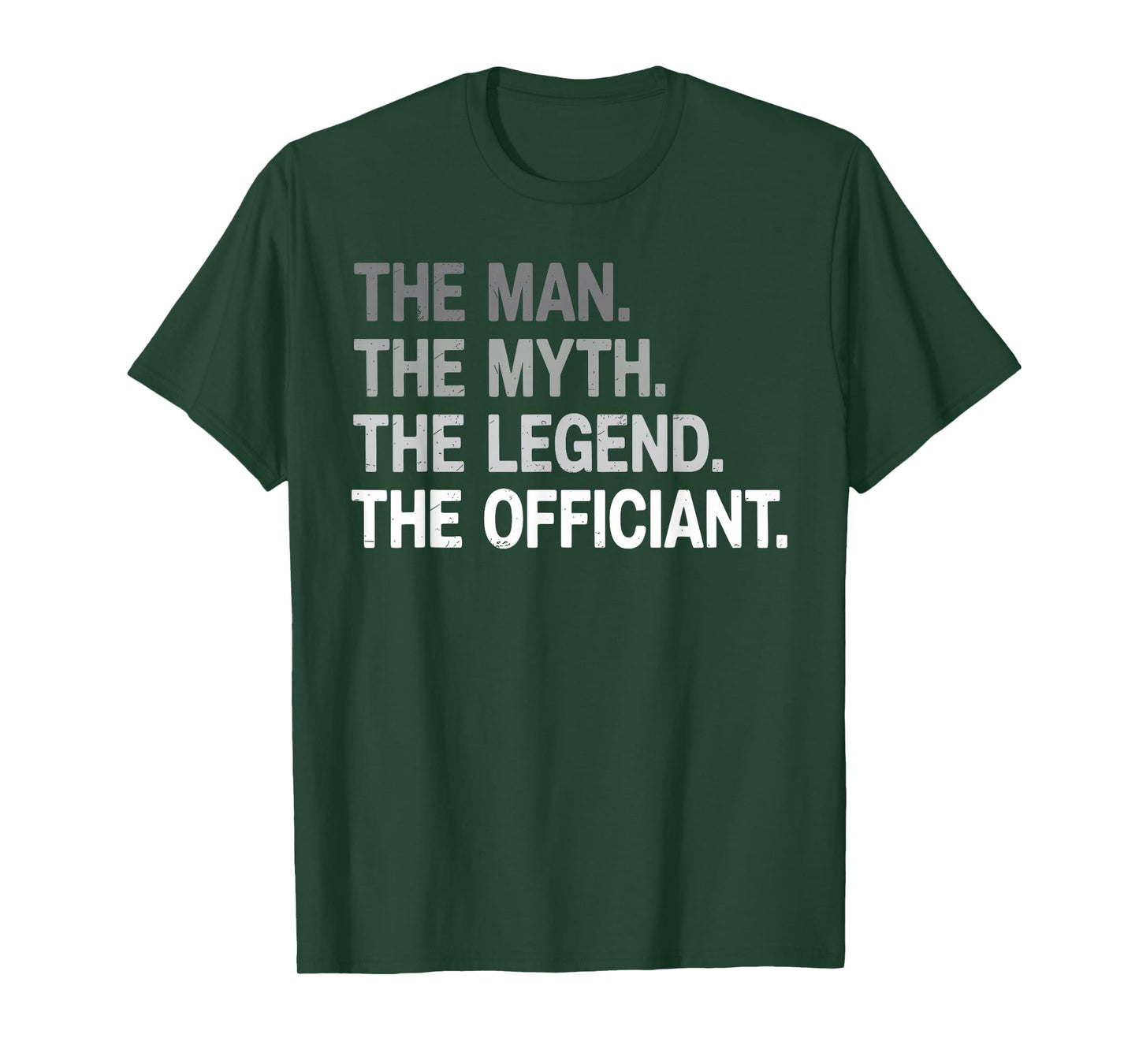 Wedding Officiant Marriage The Man Myth Legend Officiant T-Shirt