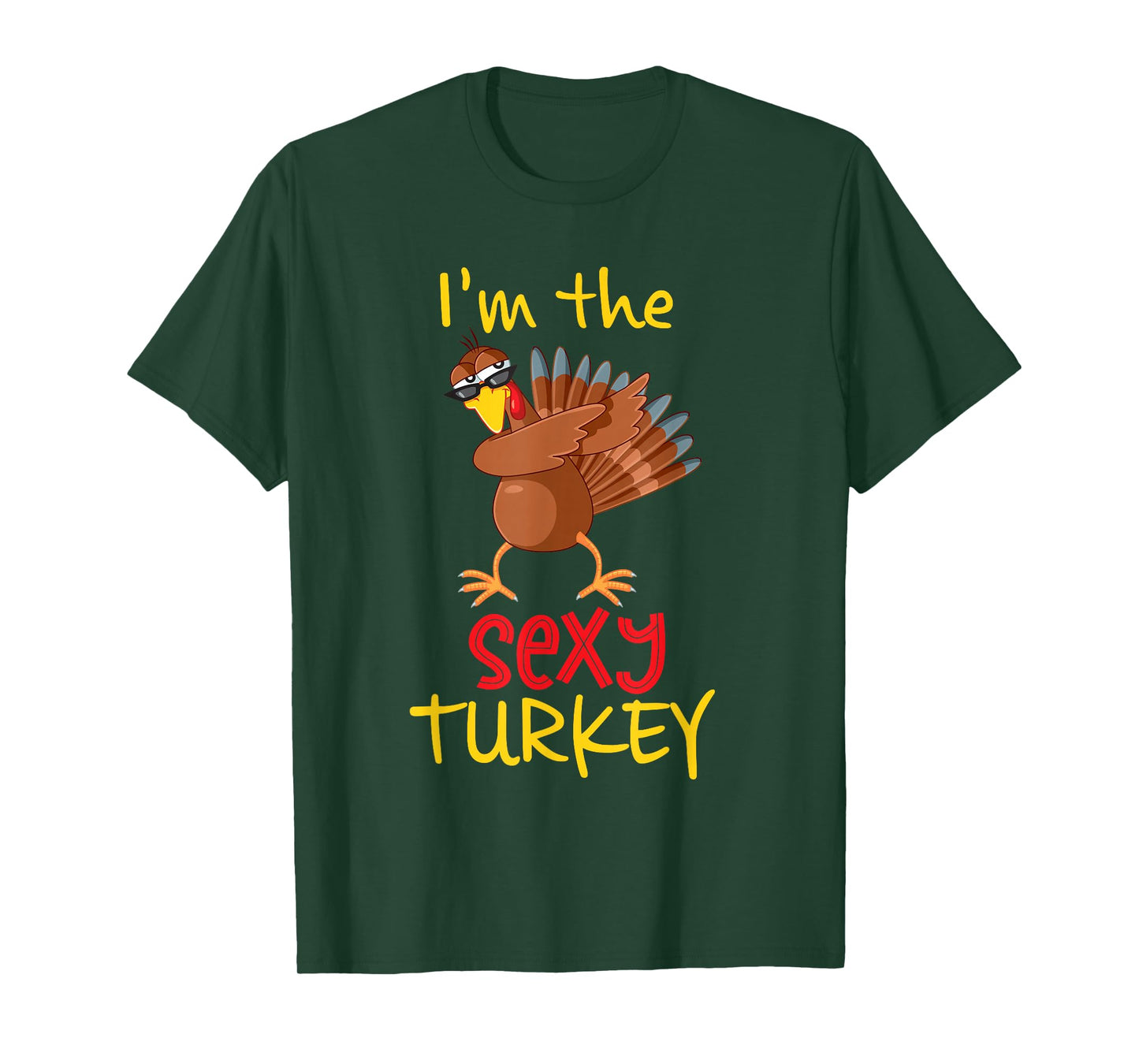 Funny Sexy Turkey Matching Family Group Thanksgiving Party T-Shirt
