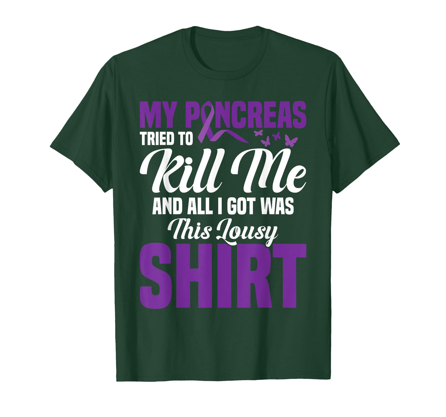 Pancreas Type One Diabetes Pancreatitis Pancreatectomy T-Shirt