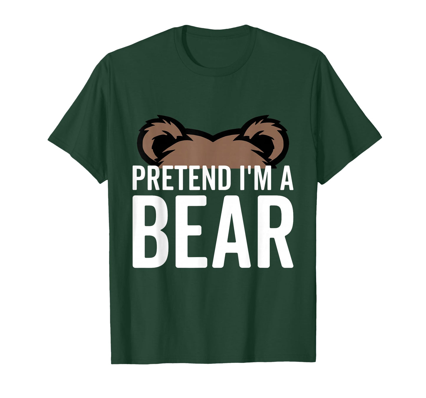 Pretend I'm A Bear Lazy Halloween Costume Halloween party T-Shirt