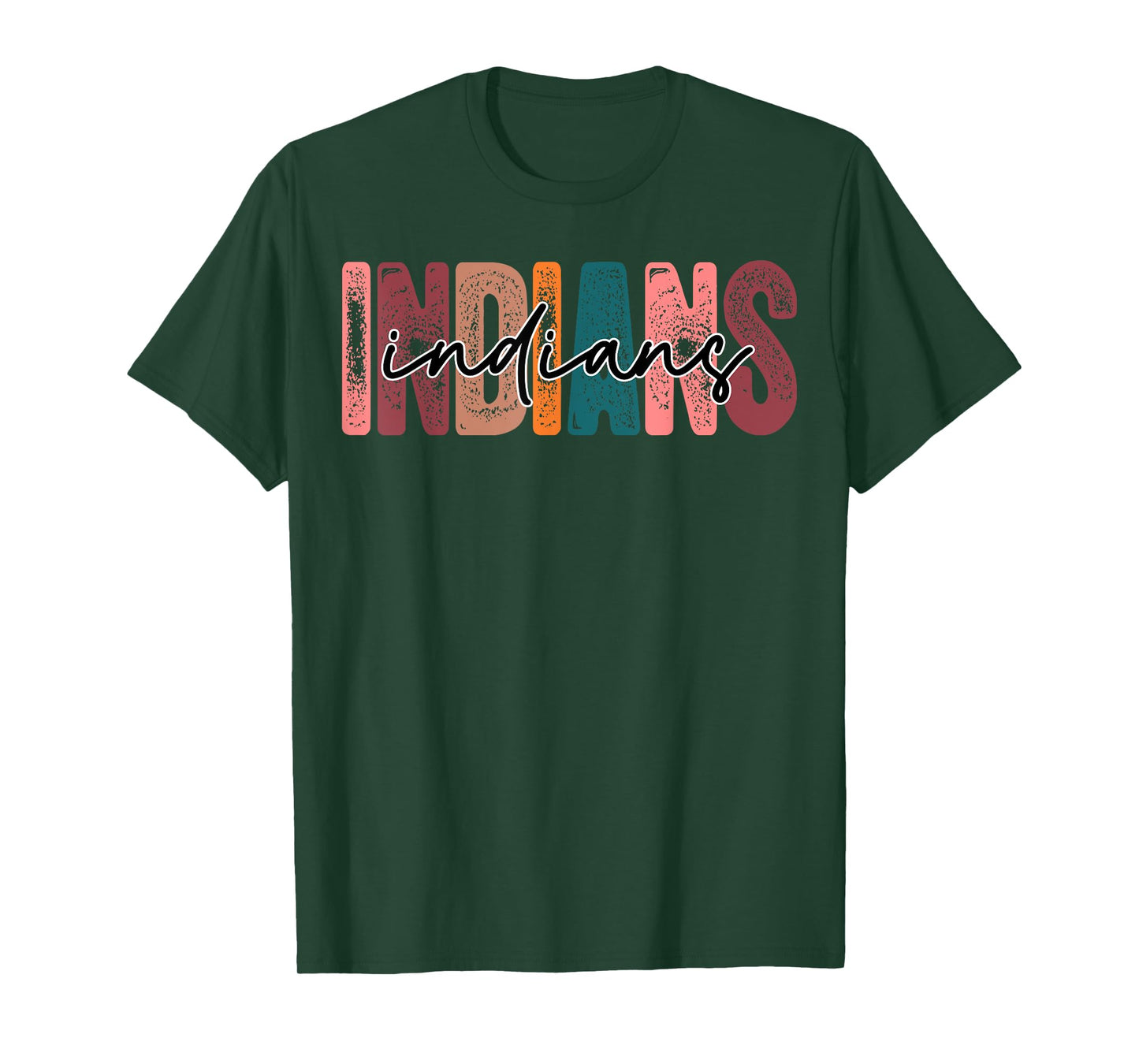 Indians School Sports Fan Team Spirit T-Shirt