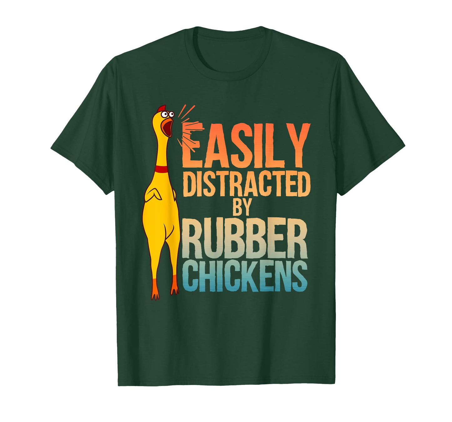 Funny Rubber Chicken Art For Men Women Giant Rubber Chicken T-Shirt
