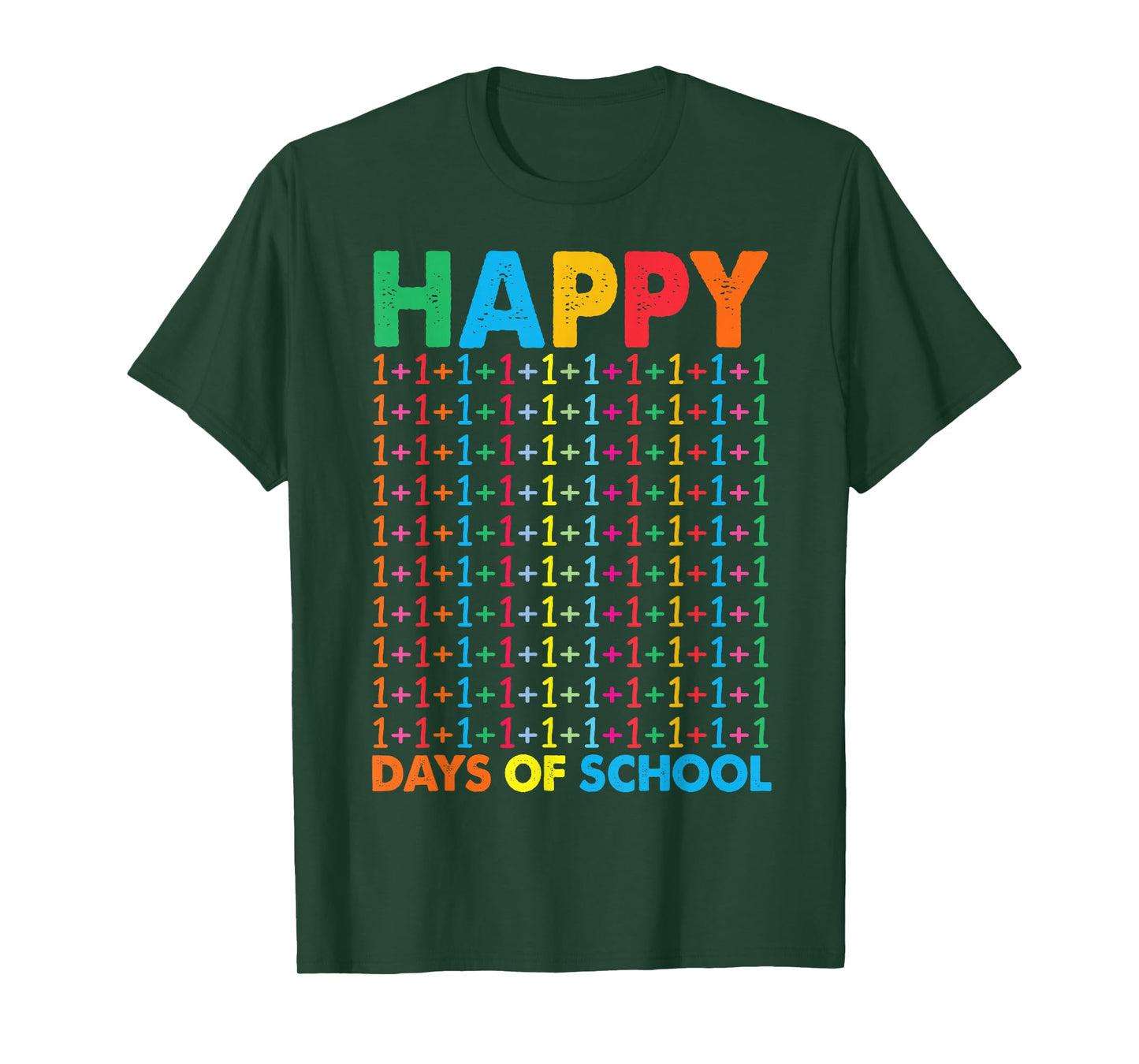 Happy 100 Days of School Math Numbers Kids Teacher T-Shirt