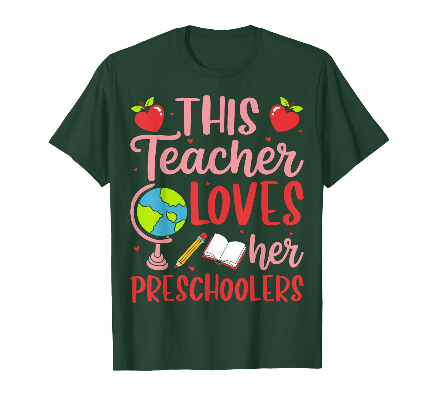 This Teacher Loves Her Preschoolers Valentine’s Day T-Shirt