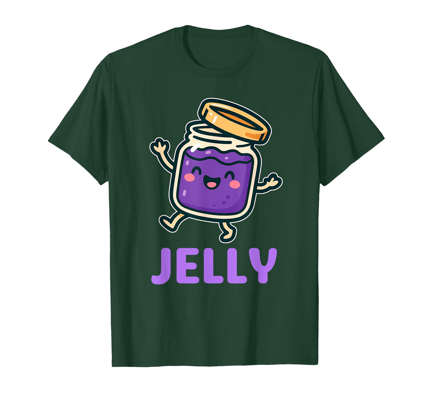 Jelly Jar Peanut Butter Matching Couples Halloween Costume T-Shirt