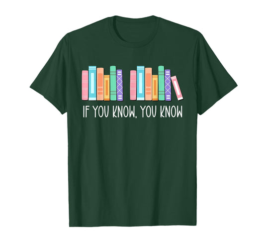 Funny If You Know You Know 6 7 Reading Books Merry Christmas T-Shirt