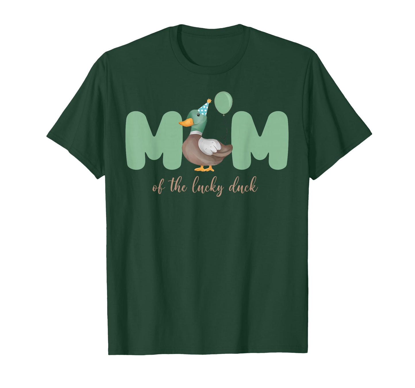 Mom of The Birthday Boy One Lucky Duck 1st Birthday Family T-Shirt