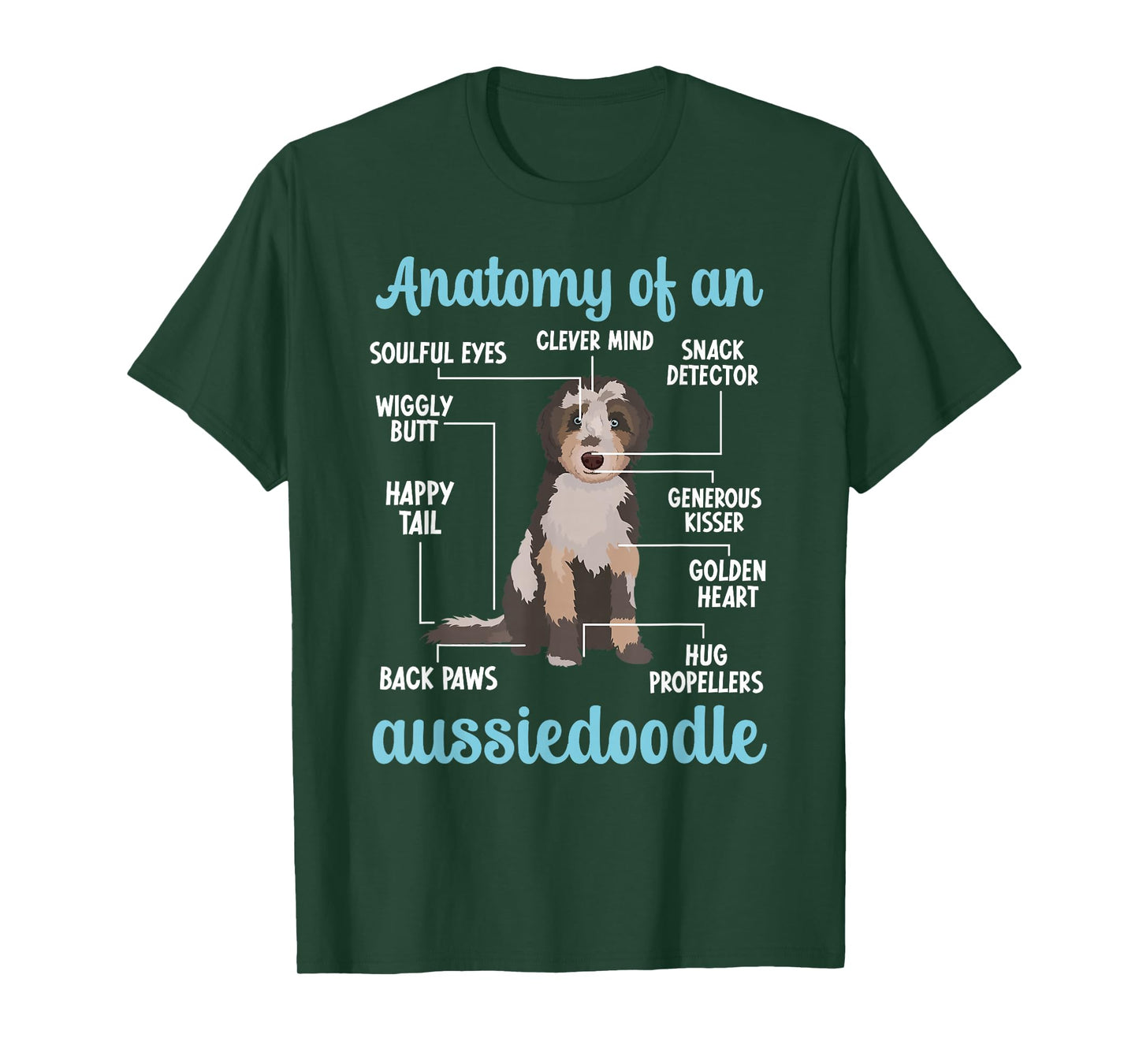 Anatomy Of An Aussiedoodle Owner Aussiedoodle Dad T-Shirt