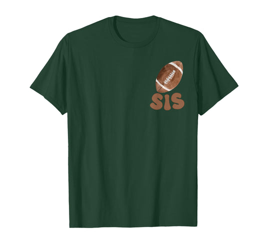 Sister of The 1 Year Old Football First Birthday Boy Family T-Shirt