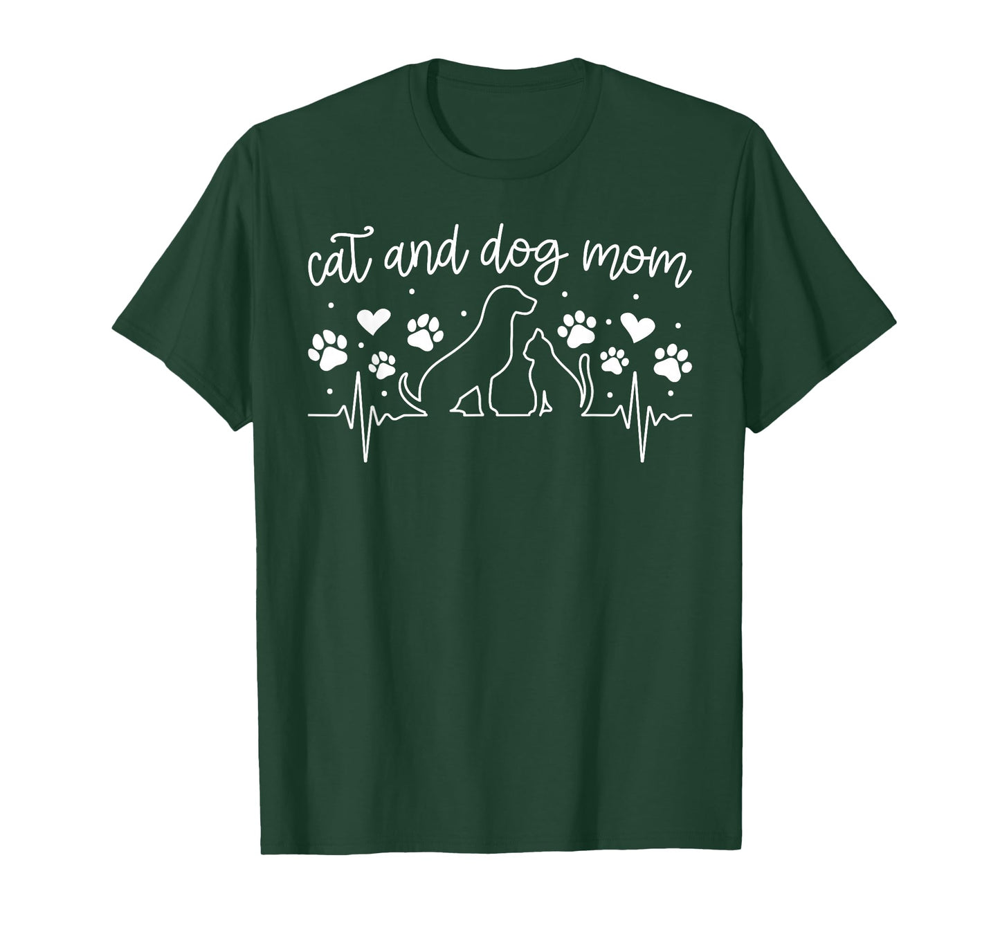 Cat and Dog Mom Dog and Cat Owner Cat and Dog Mama T-Shirt