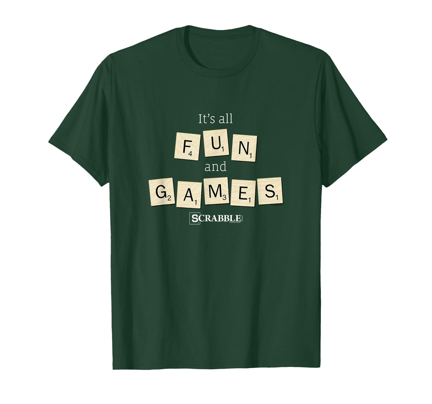 Scrabble It's All Fun And Games Vintage Tile Logo T-Shirt