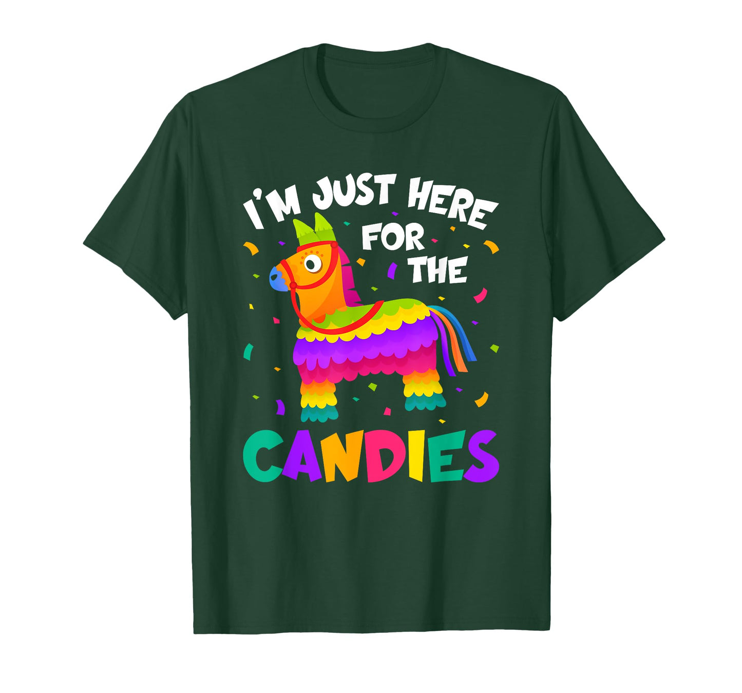 Pinata I'm Just Here For The Candies Llama T-Shirt