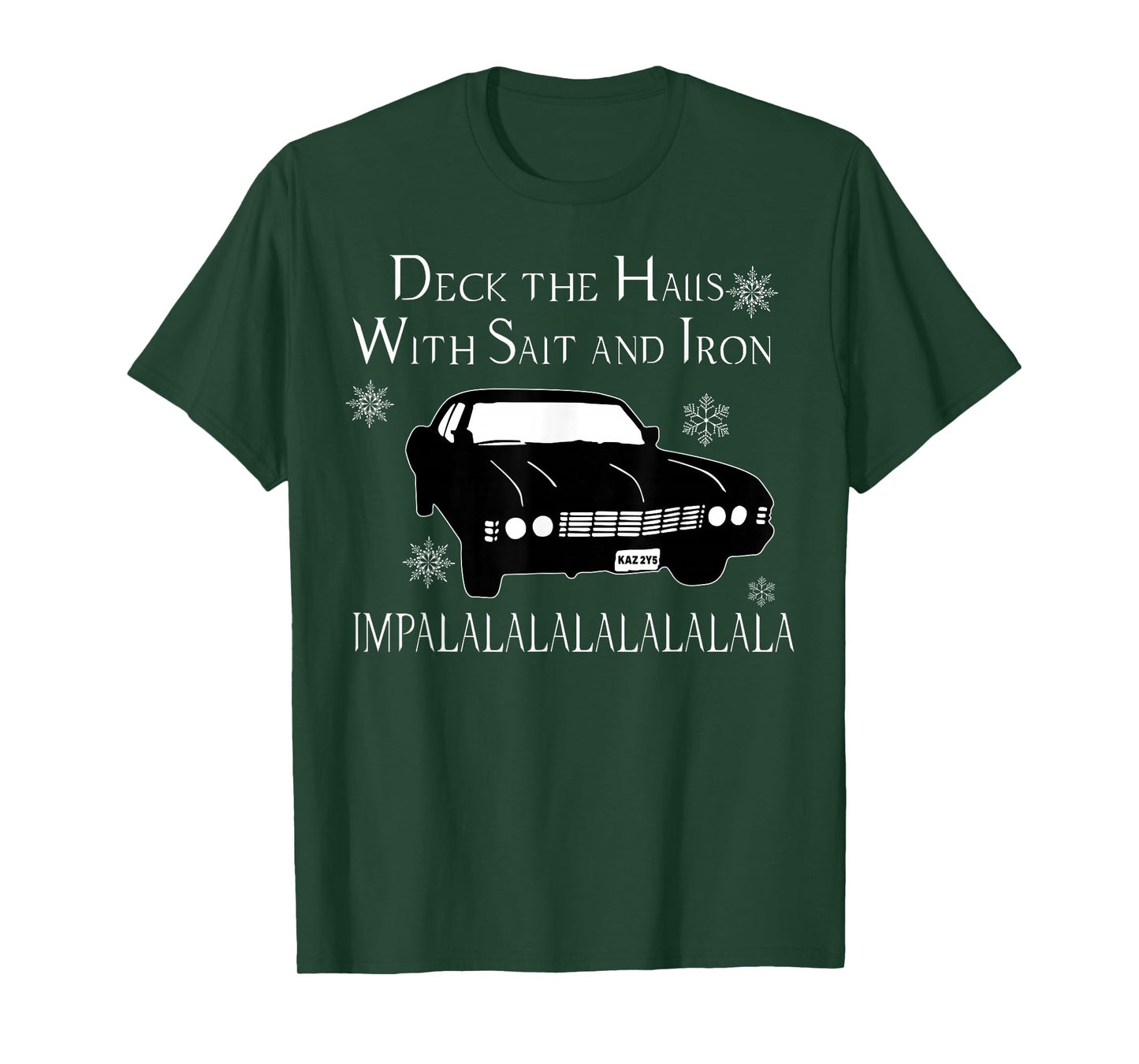 Deck The Halls With Salt And Iron Impalalalalalalala T-Shirt