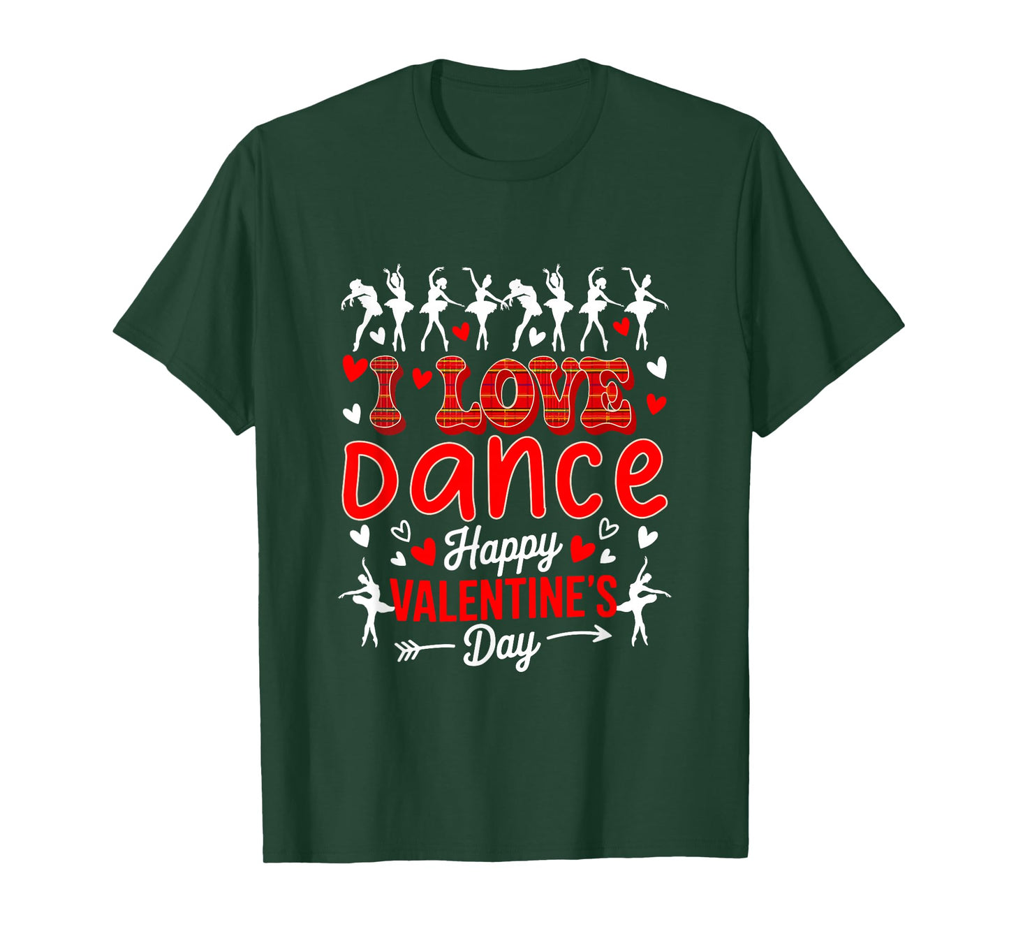 Love Dance Happy Valentine's Day Dance Teacher Students T-Shirt