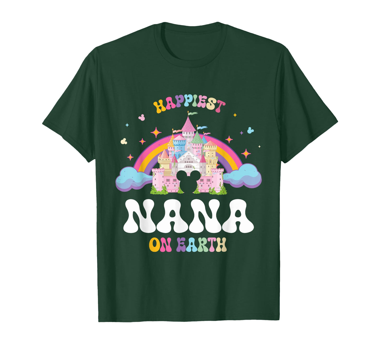 Happy Mothers Grandma Son Daughter Happiest Nana On Earth T-Shirt