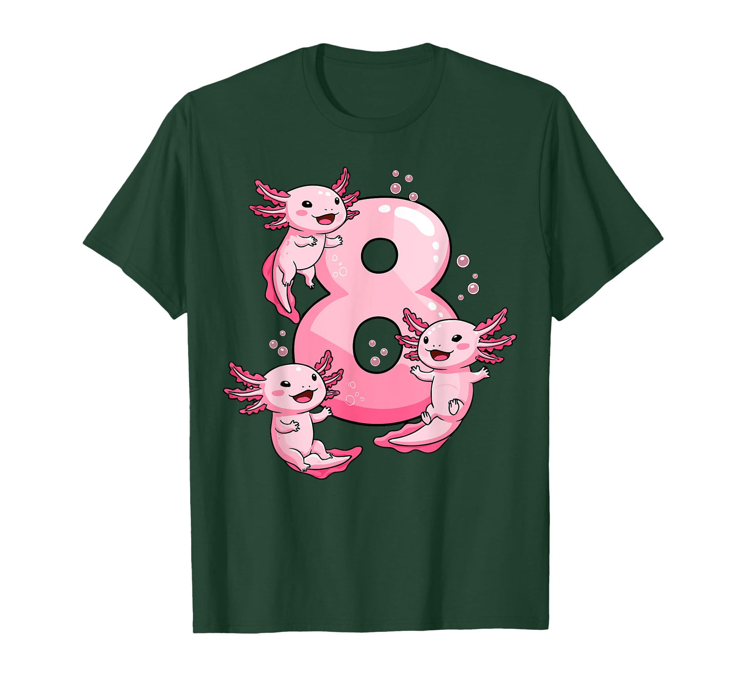 Axolotl Birthday 8 Years Old T-Shirt