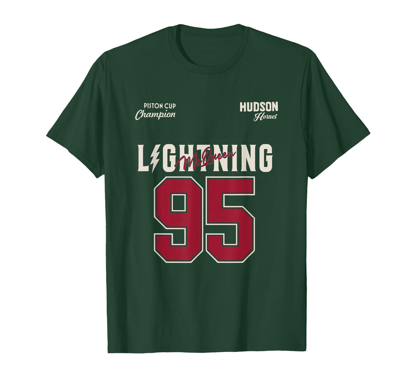 Disney Pixar Cars Lightning McQueen 95 Racer Look T-Shirt