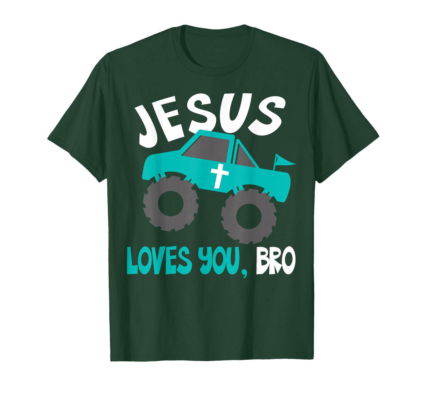 Christian Boys Jesus Loves You Bro Funny Religious Humor T-Shirt