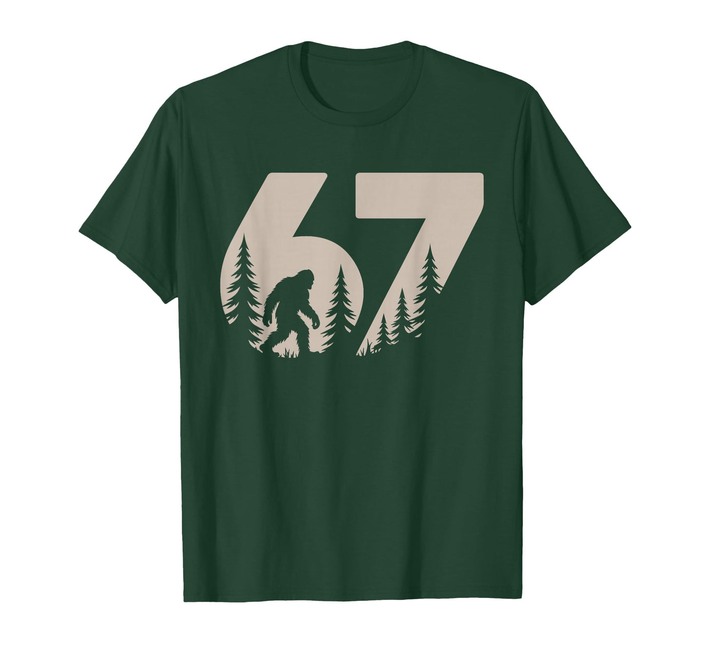 67 Funny Six Seven Meme Bigfoot Gen Alpha Slang Teacher T-Shirt
