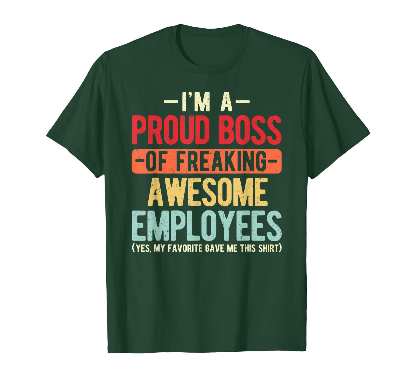 Proud Boss Employee Appreciation Retro Design For Funny Boss T-Shirt