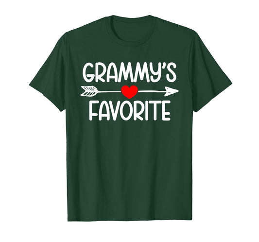 Grammy's Favorite Grandchild Youth Grandson Granddaughter T-Shirt