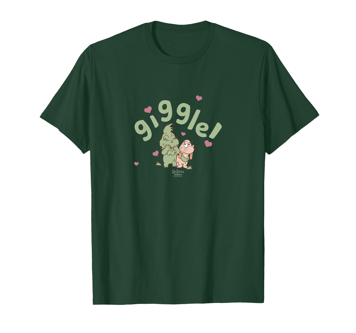 Dr. Seuss Baby Grinch and Max Giggle Officially Licensed T-Shirt