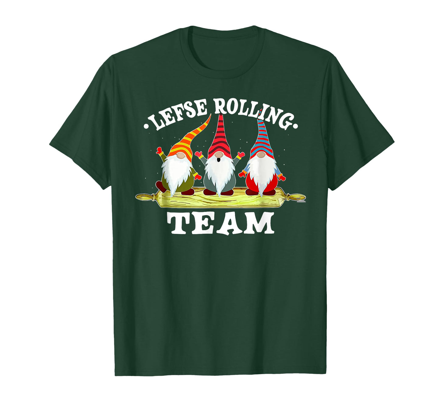 Gnome Lefse Rolling Team T-Shirt