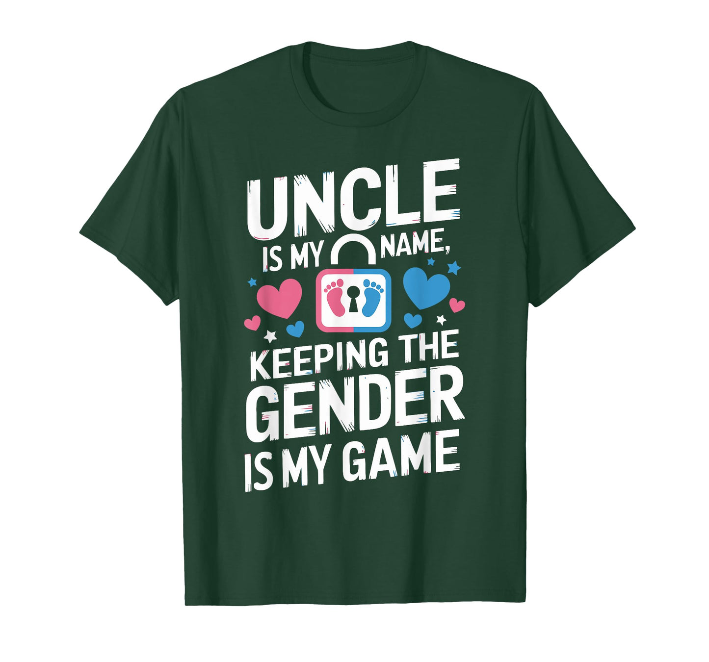 Gender Keeper Baby Reveal Cute Uncle Keeping Gender Game T-Shirt