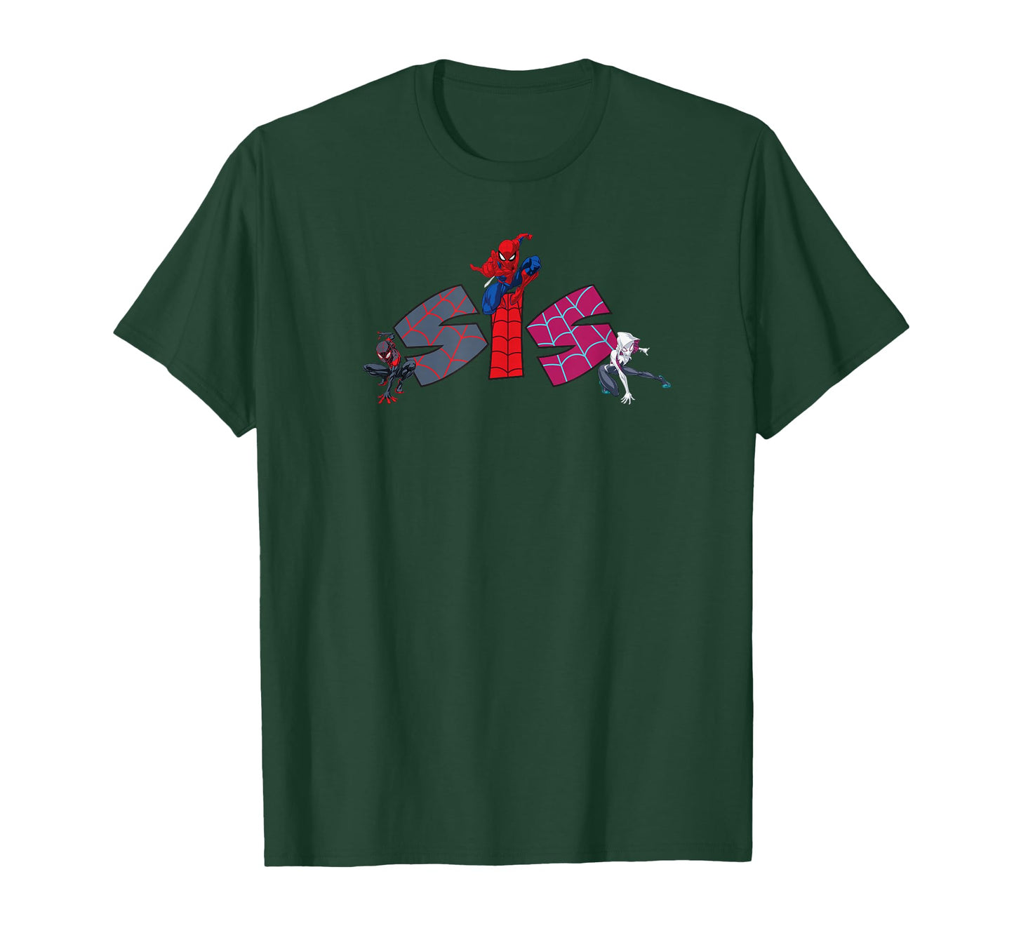 Marvel Spider-Man Trio Sis Sister Family Trip Matching T-Shirt
