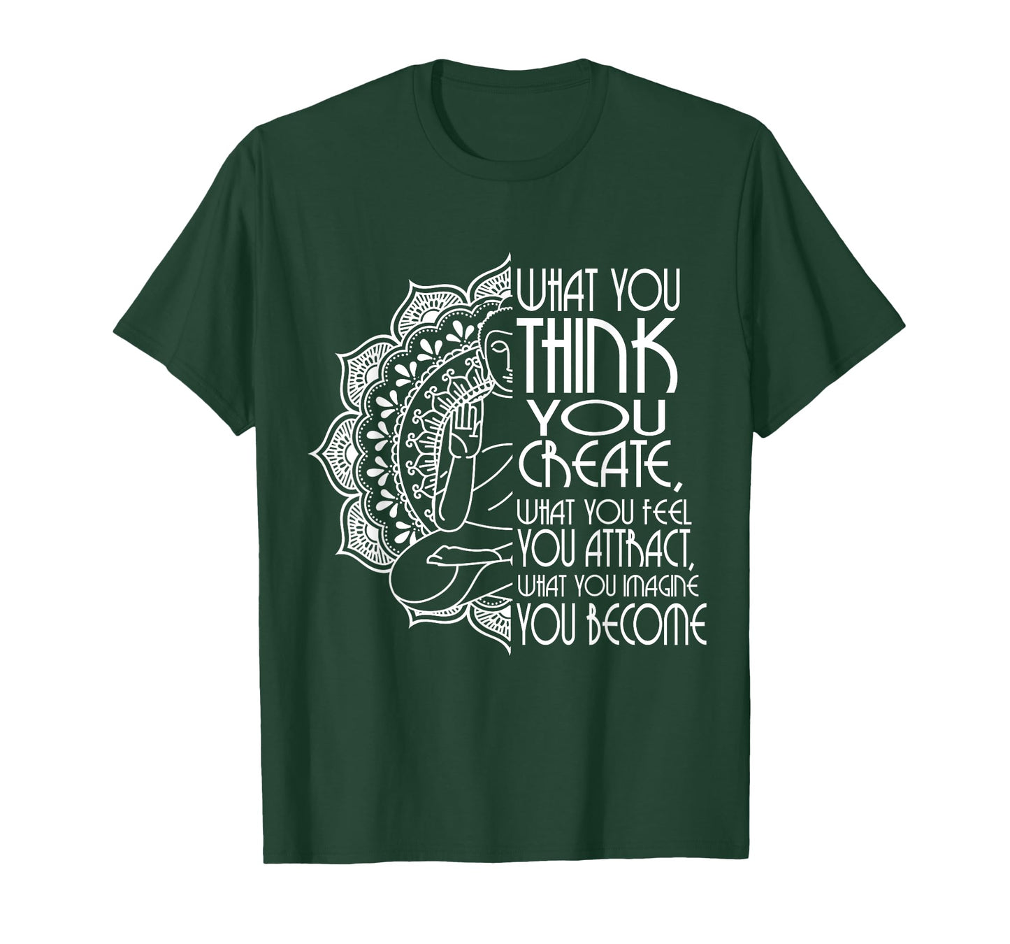 Law Of Attraction Spiritual Buddha Meditation Gifts Men Yoga T-Shirt