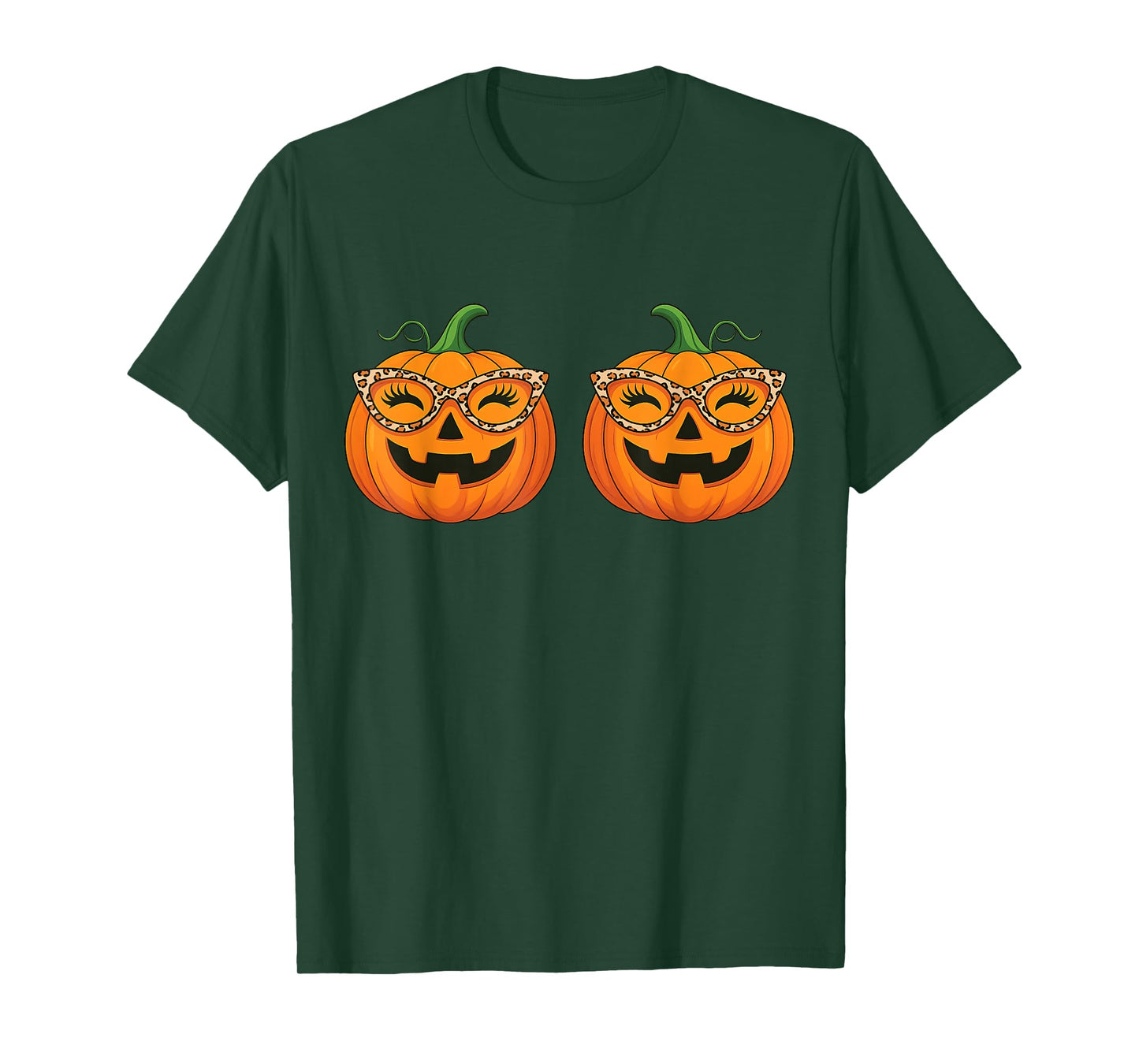 Just Here For The Pumpkins Funny Halloween Couple Women Men T-Shirt