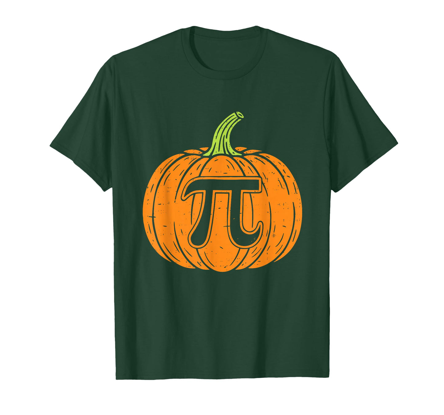Pumpkin Pi Symbol Funny Math Nerd Spooky Halloween Pi Day T-Shirt