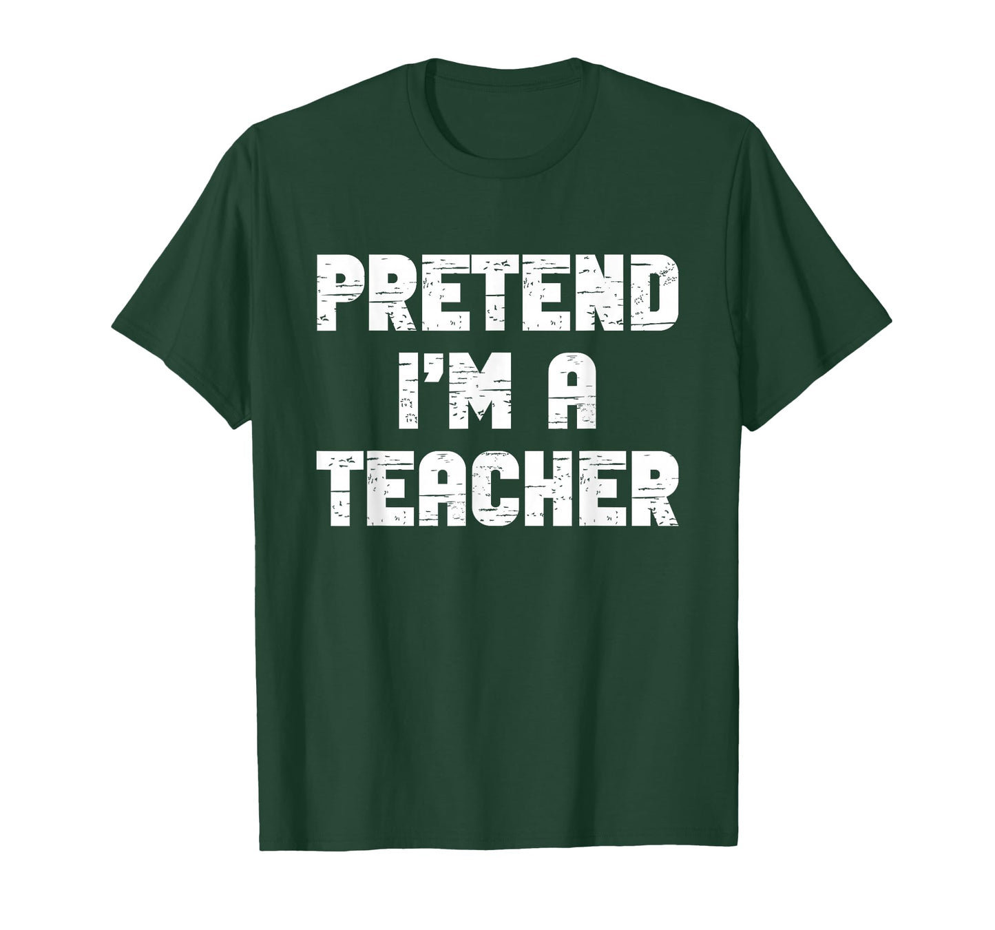 Halloween Pretend I'm A Teacher Costume Lazy Kids Adult T-Shirt