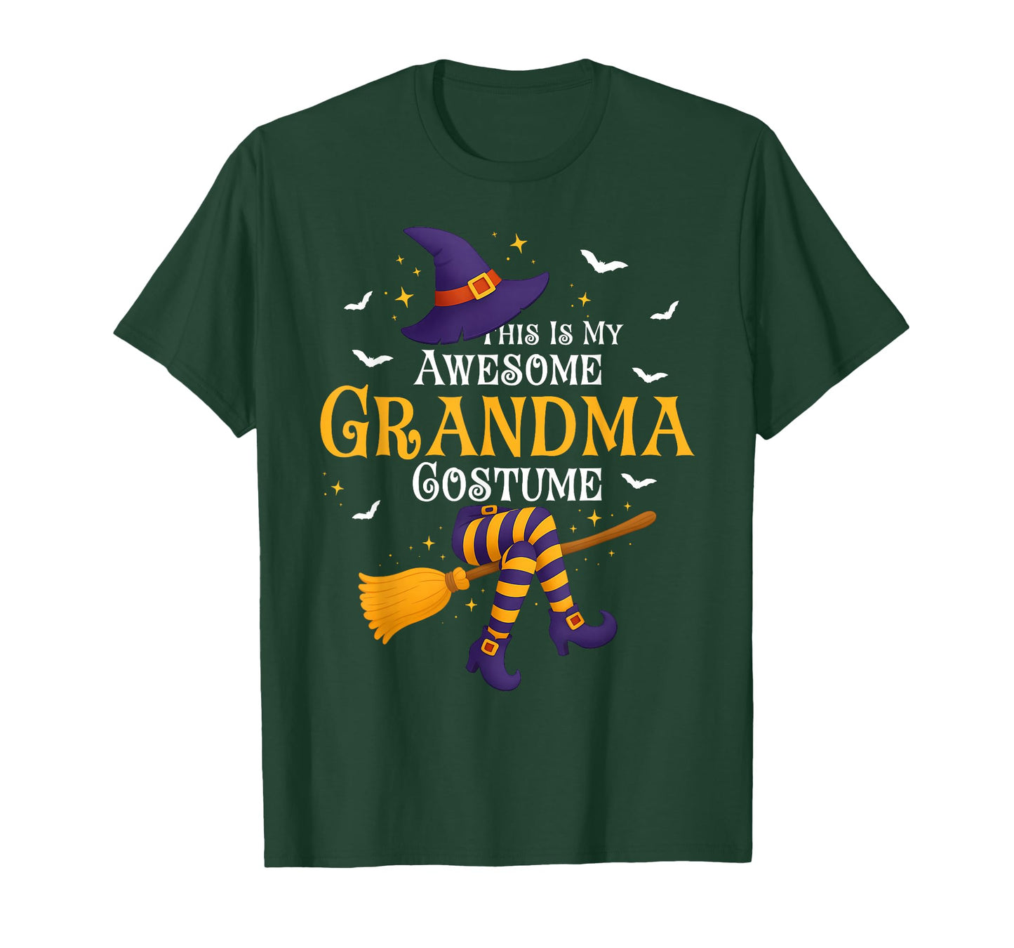 This is My Awesome Grandma Costume Halloween Witch Women T-Shirt