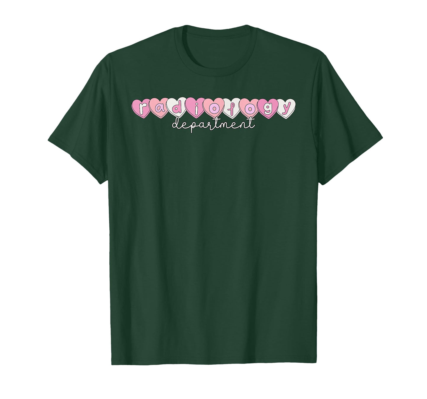 Radiology Department Heart Valentines Radiology X-ray Tech T-Shirt