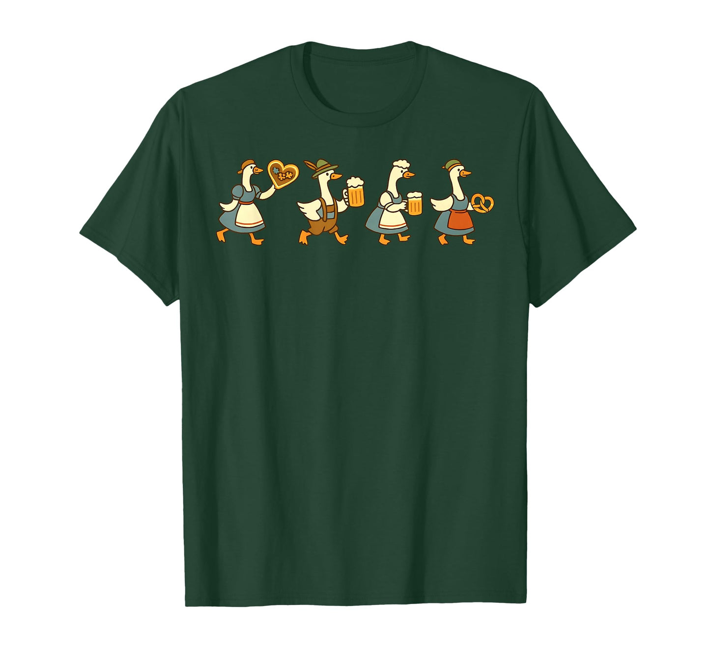 Oktoberfest Just a Fest Goose German Beer Prost Drinking T-Shirt