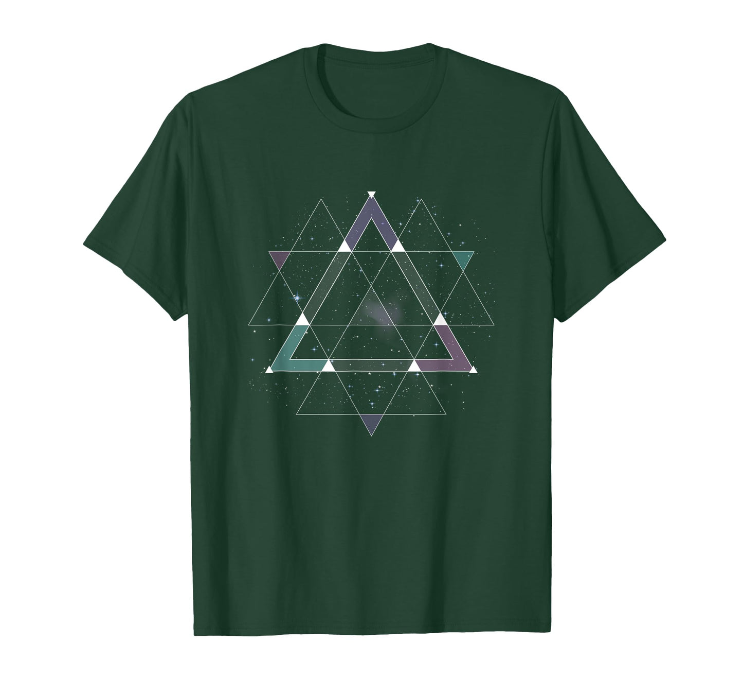 Sacred Geometry Space Psychedelic Spiritual Cosmic Geometric T-Shirt