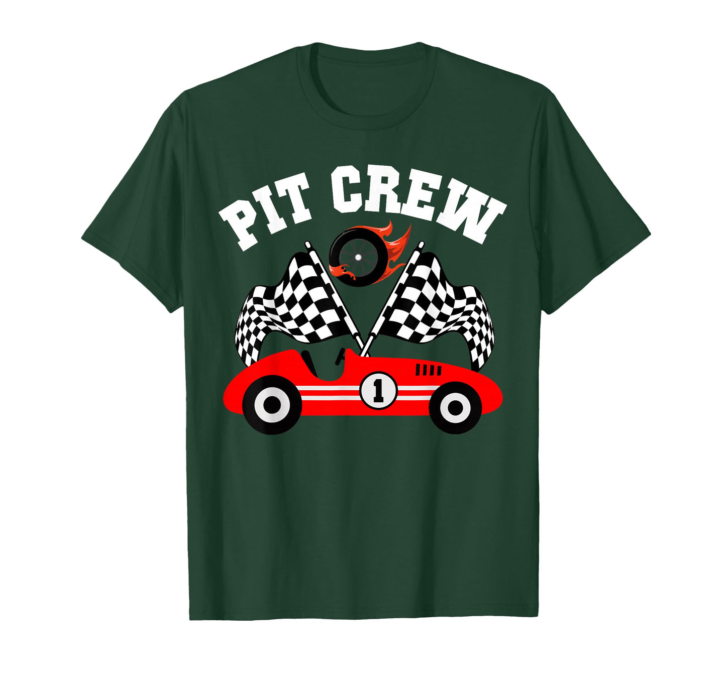 Pit Crew Family Racing Birthday Race Car Boys Youth Kids T-Shirt