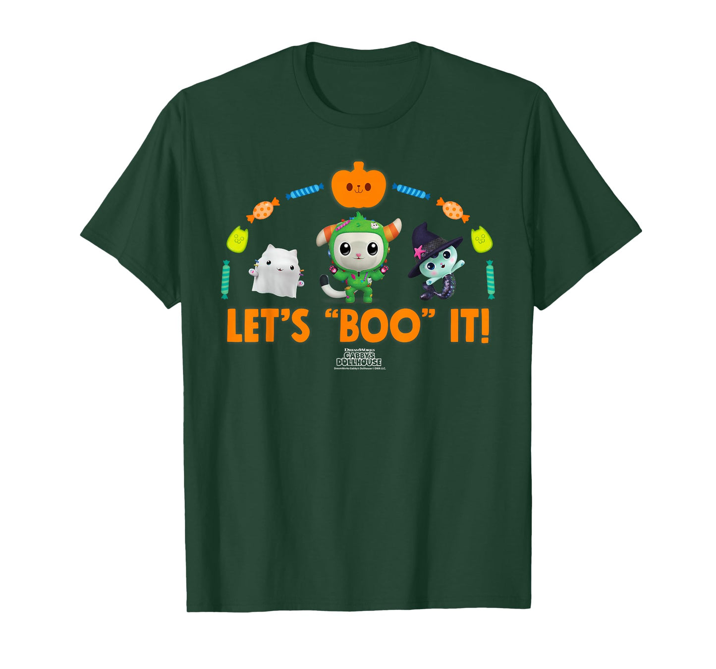DreamWorks Gabby’s Dollhouse Let’s Boo It Halloween T-Shirt