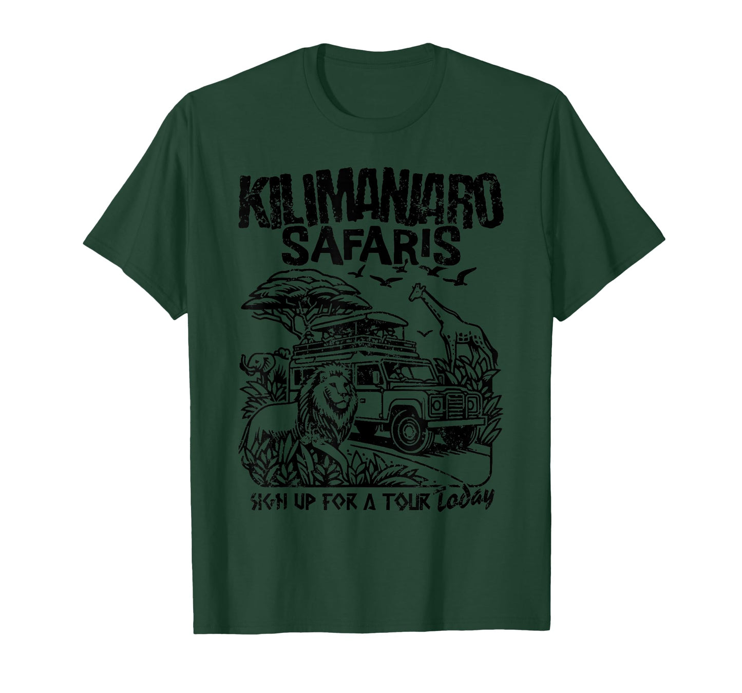 Family Journey to Kilimanjaro Animal Safari, Theme Park T-Shirt