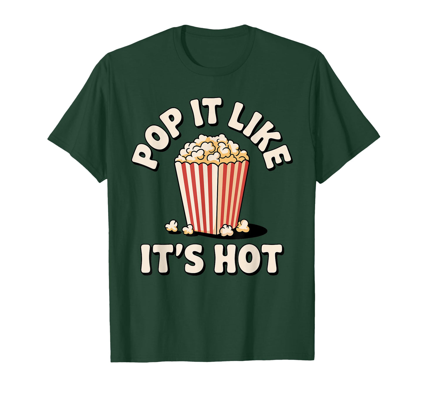 Funny Popcorn Art For Men Women Kids Pop Corn Popcorn Lovers T-Shirt