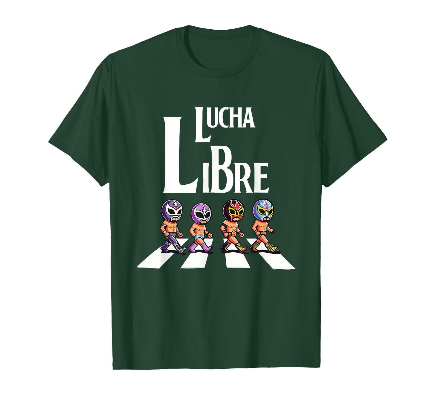 Hilarious Mexican Wrestling | Funny Wrestler Apparel Libre T-Shirt