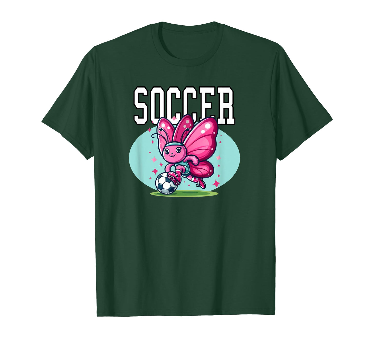 Soccer Butterfly Playing Soccer T-Shirt
