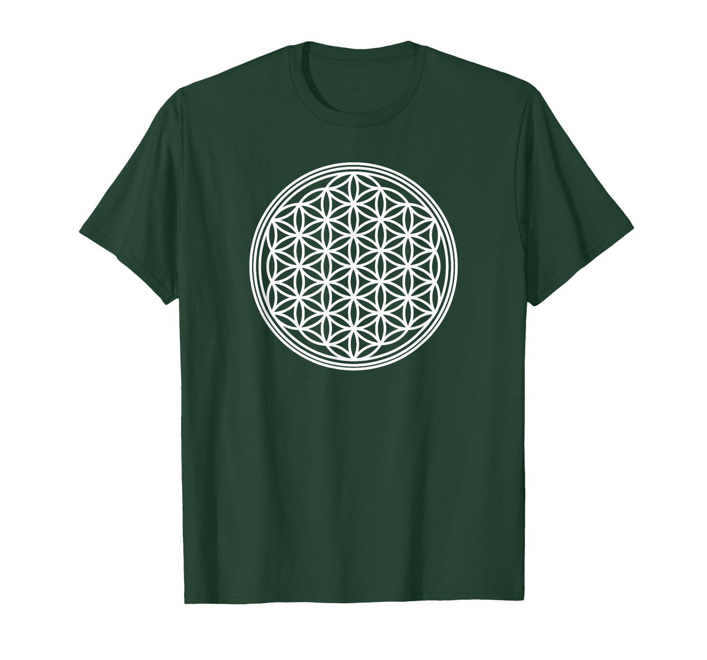 Flower of Life Sacred Geometry Symbol Yoga Meditation T-Shirt