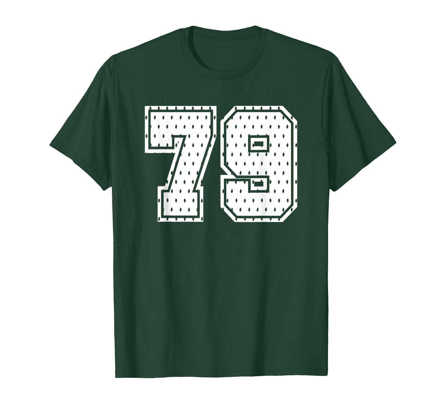 Number 79 Sports Team 79th Jersey Varsity Birthday Football T-Shirt