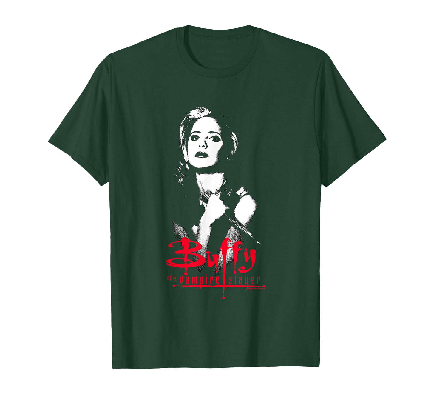 Buffy The Vampire Slayer Buffy Summers Shadowed Portrait T-Shirt