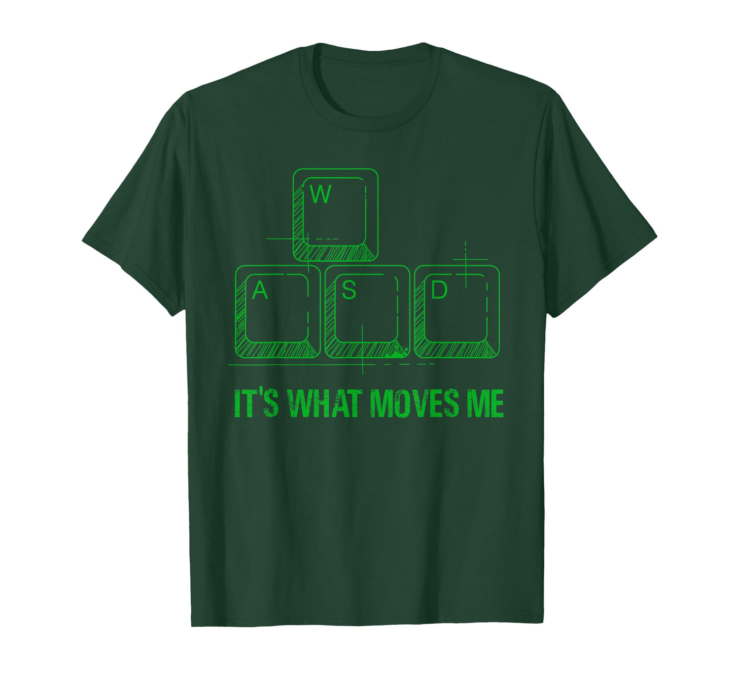 Funny WASD Its What Moves Me Video Games Gamer PC Gaming T-Shirt