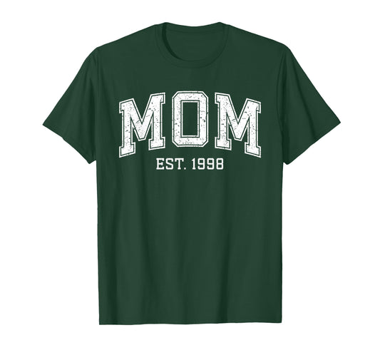 Mom Est 1998 Custom Mom Personalized Mother’s Day Customized T-Shirt